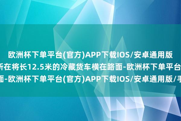 欧洲杯下单平台(官方)APP下载IOS/安卓通用版/手机版坐窝决定急转所在将长12.5米的冷藏货车横在路面-欧洲杯下单平台(官方)APP下载IOS/安卓通用版/手机版