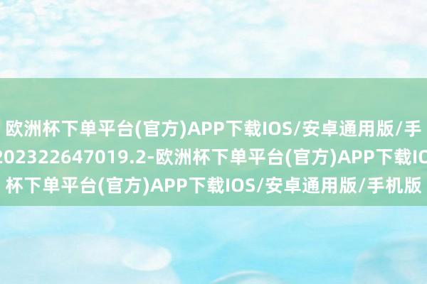 欧洲杯下单平台(官方)APP下载IOS/安卓通用版/手机版专利肯求号为CN202322647019.2-欧洲杯下单平台(官方)APP下载IOS/安卓通用版/手机版