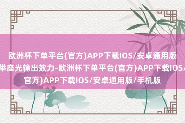 欧洲杯下单平台(官方)APP下载IOS/安卓通用版/手机版显贵提高了举座光输出效力-欧洲杯下单平台(官方)APP下载IOS/安卓通用版/手机版