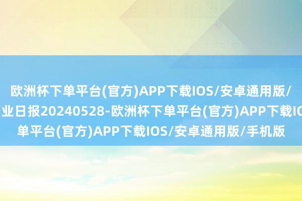 欧洲杯下单平台(官方)APP下载IOS/安卓通用版/手机版瑞达期货沪锡产业日报20240528-欧洲杯下单平台(官方)APP下载IOS/安卓通用版/手机版