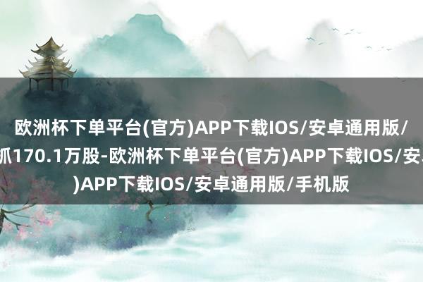 欧洲杯下单平台(官方)APP下载IOS/安卓通用版/手机版累计净增抓170.1万股-欧洲杯下单平台(官方)APP下载IOS/安卓通用版/手机版