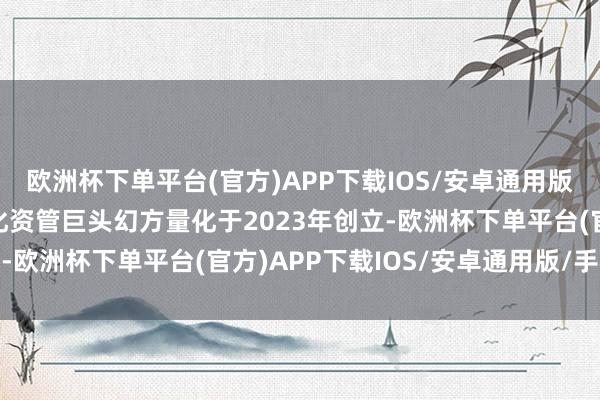 欧洲杯下单平台(官方)APP下载IOS/安卓通用版/手机版由国内闻明量化资管巨头幻方量化于2023年创立-欧洲杯下单平台(官方)APP下载IOS/安卓通用版/手机版